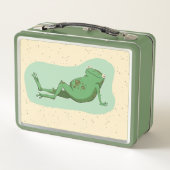 Konversationsfrosch Metall Brotdose (Rückseite)