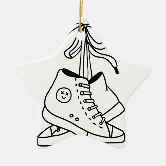 KONVERSE NIRVANA, KONVERSE, SNEAKER, NIEDLICHES DE KERAMIK ORNAMENT (Vorne)