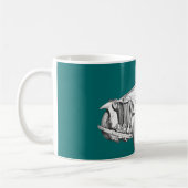 Konvertierbare antikes Auto-Illustration MGs Kaffeetasse (Links)