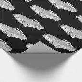 Konvertierbare Auto-Kunst MERCEDES-BENZ 300 SL Geschenkpapier (Ecke)