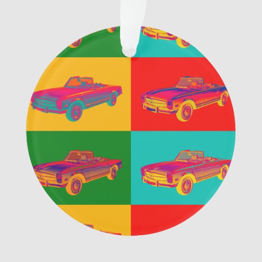 Konvertierbare Pop-Kunst MERCEDES-BENZ 280 SL Ornament (Vorderseite)