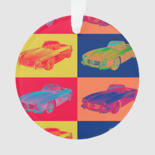 Konvertierbare Pop-Kunst MERCEDES-BENZ 300 SL Ornament