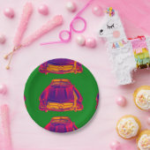 Konvertierbare Pop-Kunst MERCEDES-BENZ 300 SL Pappteller (Party)