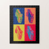 Konvertierbare Pop-Kunst MERCEDES-BENZ 300 SL Puzzle (Vertikal)