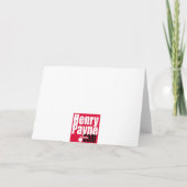 Konvertierbarer Schnee-Mann Feiertagskarte (Rückseite)