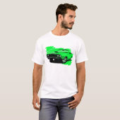 Konvertierbares Auto-T-Shirt 1971 Plymouths Cuda T-Shirt (Vorne ganz)