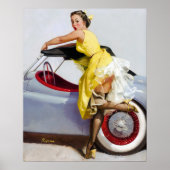 Konvertierbares Button nach oben Poster (Vorne)