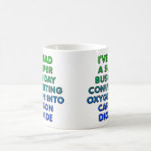Konvertieren von Sauerstoff-Funny Mug oder Reiseum Kaffeetasse (Mittel)