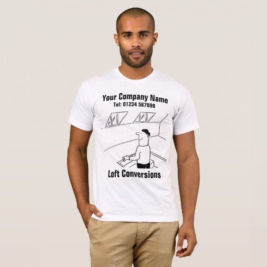 Konvertierungs-Cartoon für die Personalisierung T-Shirt (Vorne ganz)