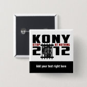 KONY 2012 Button (Vorne & Hinten)
