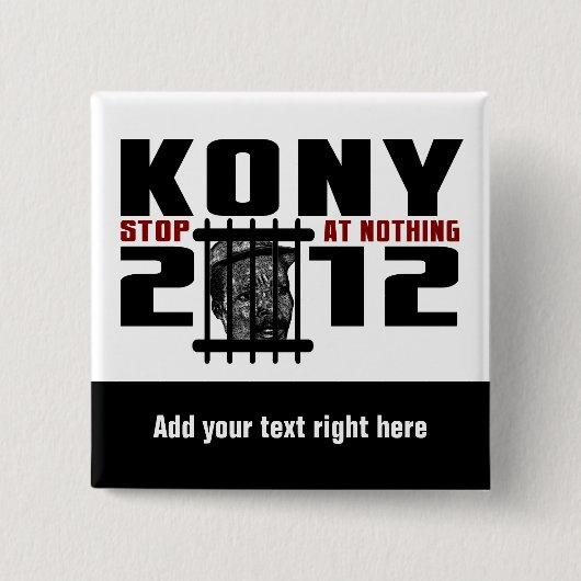 KONY 2012 Button (Vorderseite)