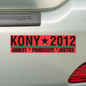 KONY 2012 Festnahme verfolgen Autoaufkleber (Auf Auto)