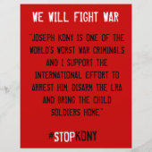 Kony 2012 Flyer decken die Nacht ab (Hinten)
