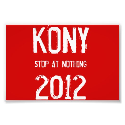 Kony 2012 Flyer Fotodruck (Vorne)