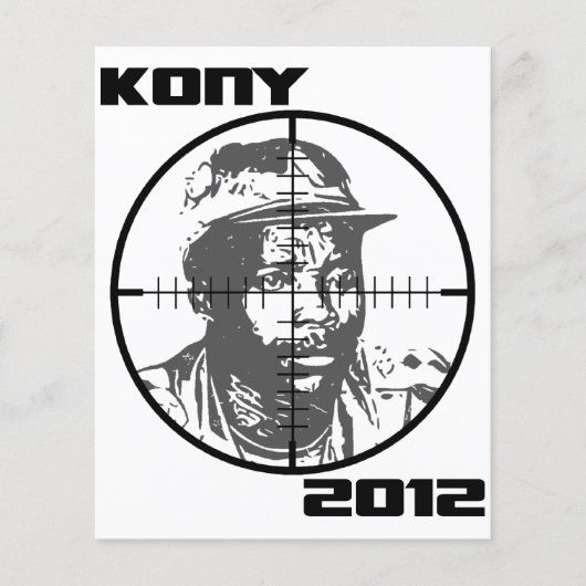Kony 2012 Joseph Kony Target Crosshairs Flyer (Vorne)