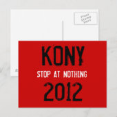 Kony 2012 Postkarte (Vorne/Hinten)