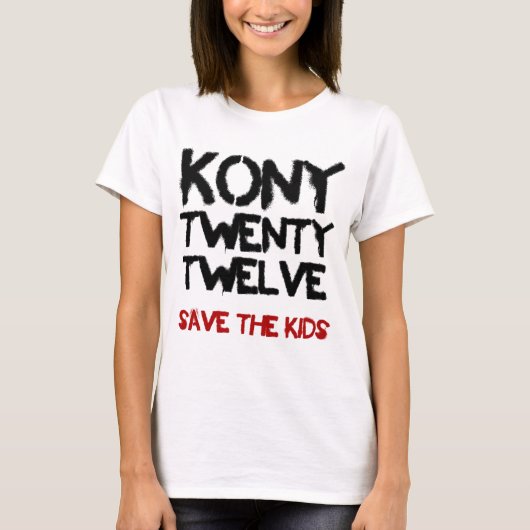 Kony 2012 - "retten Sie Kinder"   Shirt (Vorderseite)