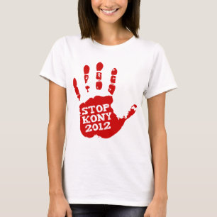 Kony 2012 Rot Handprint Halt Joseph Kony T-Shirt