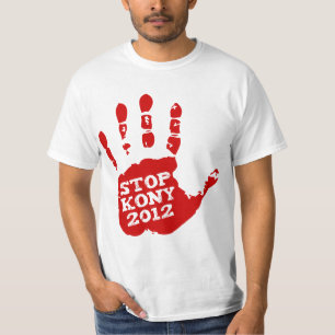 Kony 2012 Rot Handprint Halt Joseph Kony T-Shirt