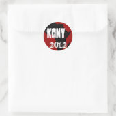 Kony 2012 runder aufkleber (Tasche)