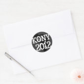 Kony 2012 runder aufkleber (Umschlag)