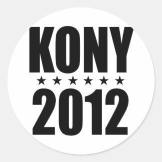 Kony 2012 runder aufkleber