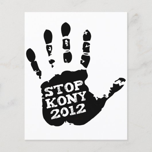 Kony 2012 Stopp Joseph Kony Hand Flyer (Vorne)