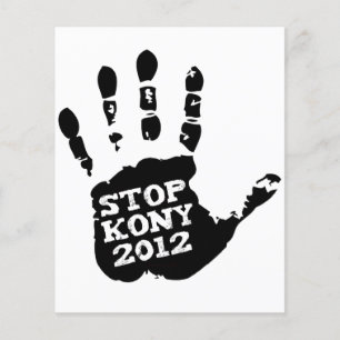 Kony 2012 Stopp Joseph Kony Hand Flyer