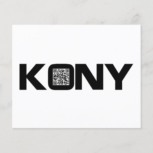 Kony 2012 Video QR Code Joseph Kony Flyer (Vorne)