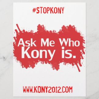 Kony 2012 Vollfarbige Flyer