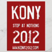 Kony 2012 Vollfarbige Flyer (Hinten)
