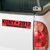KONY 2012 wollte toten oder lebendigen Autoaufkleber (Auf Lkw)