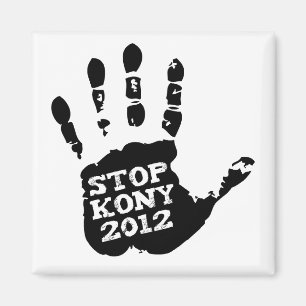 Kony Handprint Halt 2012 Joseph Kony Magnet