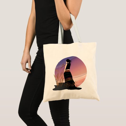 Konyak Naga Girl Tribal Tote Bag Tragetasche (Vorderseite (Produkt))