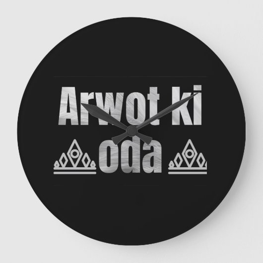 Konymoi "Arwot ki Oda" Wall Clock Große Wanduhr (Vorderseite)