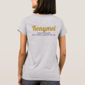 Konymoi "Gesegnet über Maß" T - Shirt (Rückseite)