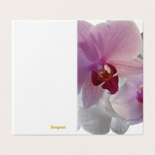 Konymoi Grußkarten "Orchid Bloom", leere Karten (Außenseite Aufgefaltet)