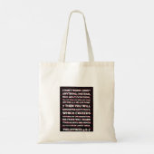 Konymoi "Philippinen 4:6-7" Tote Bag Tragetasche (Rückseite)