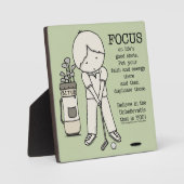 Konzentration auf das Gute Fotoplatte (Vorderseite)