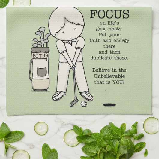 Konzentration auf das Gute Geschirrtuch (Gefaltet)