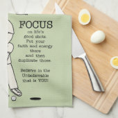 Konzentration auf das Gute Geschirrtuch (Viertel Falte)