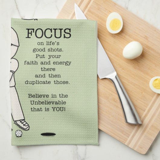 Konzentration auf das Gute Geschirrtuch (Viertel Falte)