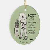 Konzentration auf das Gute Keramik Ornament (Rechts)