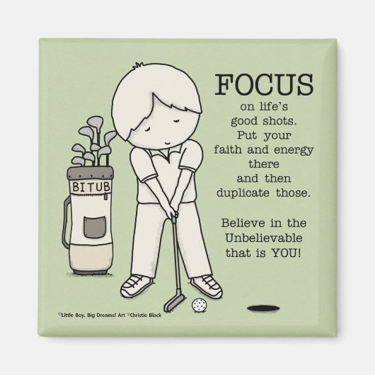 Konzentration auf das Gute Magnet (Vorne)