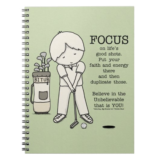 Konzentration auf das Gute Notizblock (Vorderseite)