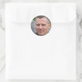 Konzentration auf das Gute Runder Aufkleber (Tasche)