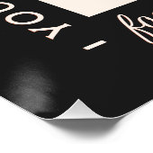 Konzentration auf die gegenwärtigen Achtsamkeitszi Poster (Ecke)