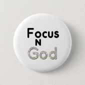 Konzentration auf Gott Button (Vorderseite)