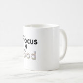 Konzentration auf Gott Kaffeetasse (VorderseiteRechts)