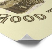 Konzentration auf gute Dinge positives Sprichwort Poster (Ecke)